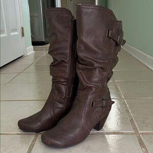 Brown Leather Women's Boots